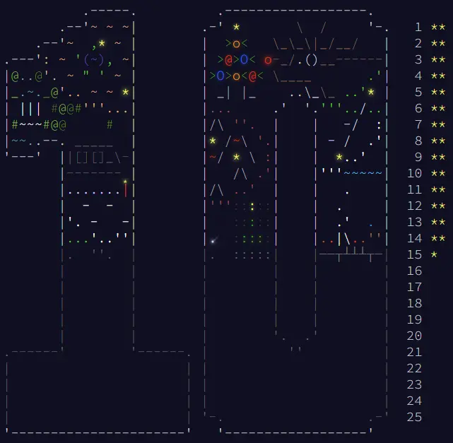 Screenshot of Advent of Code